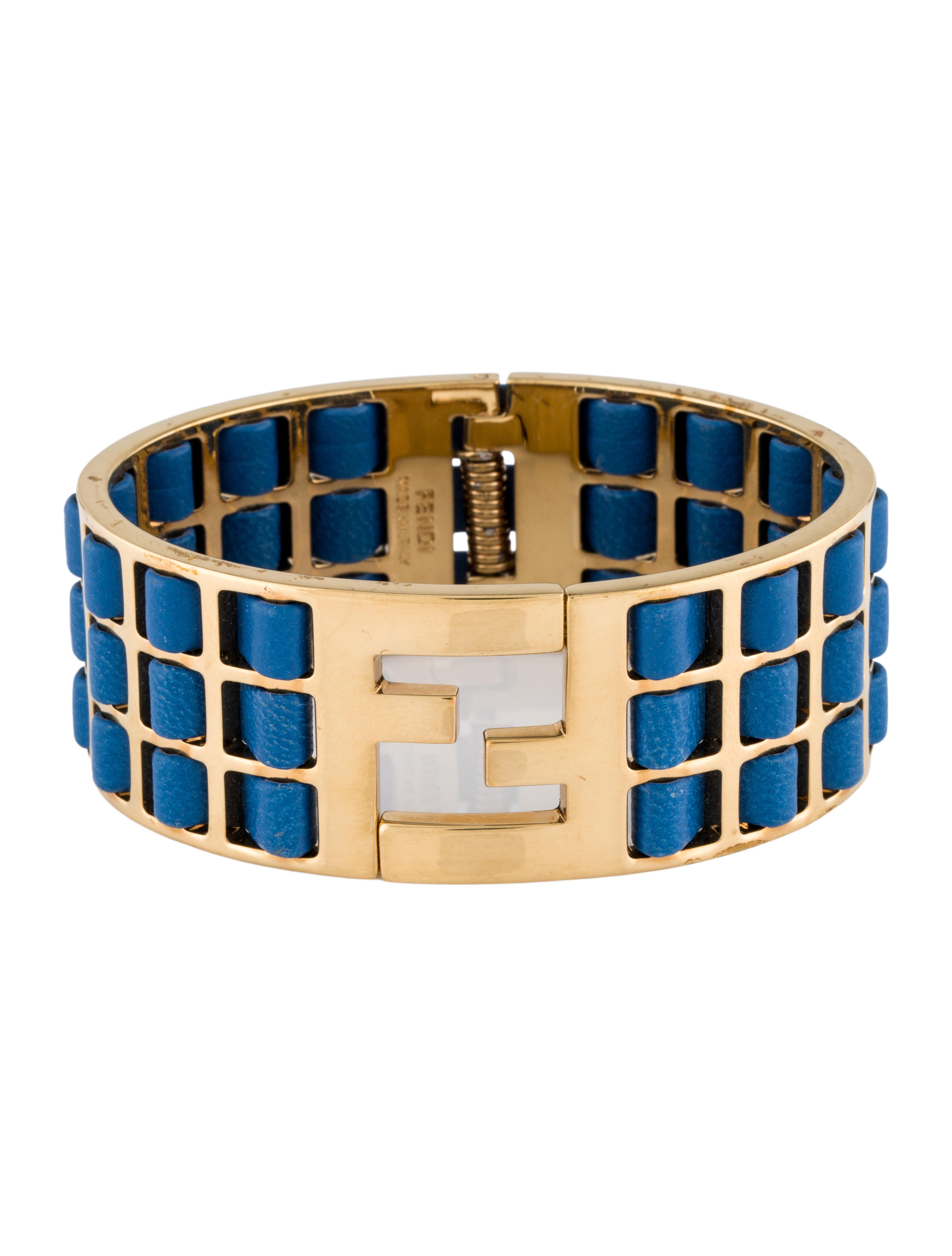 Fendi Leather Cuff Bracelet