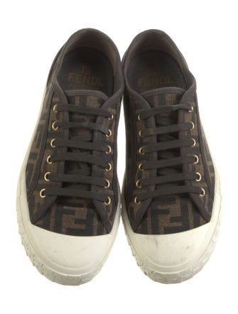 Fendi Zucca FF Logo Canvas Sneakers