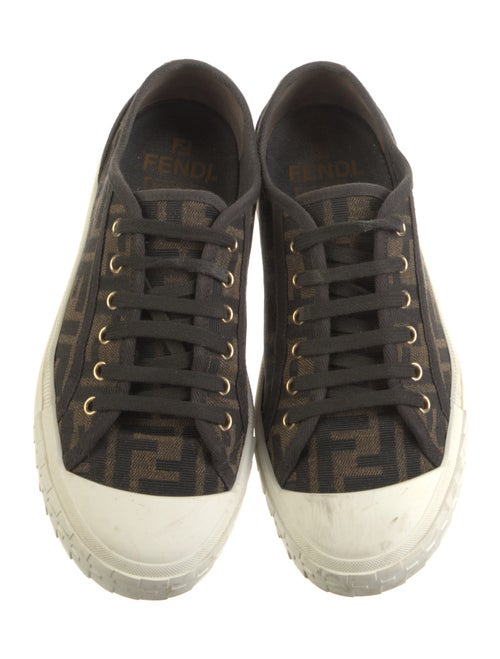 Fendi Zucca FF Logo Canvas Sneakers