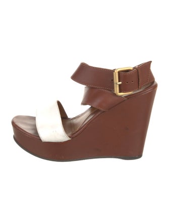 Fendi Leather Slingback Sandals