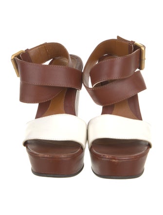 Fendi Leather Slingback Sandals