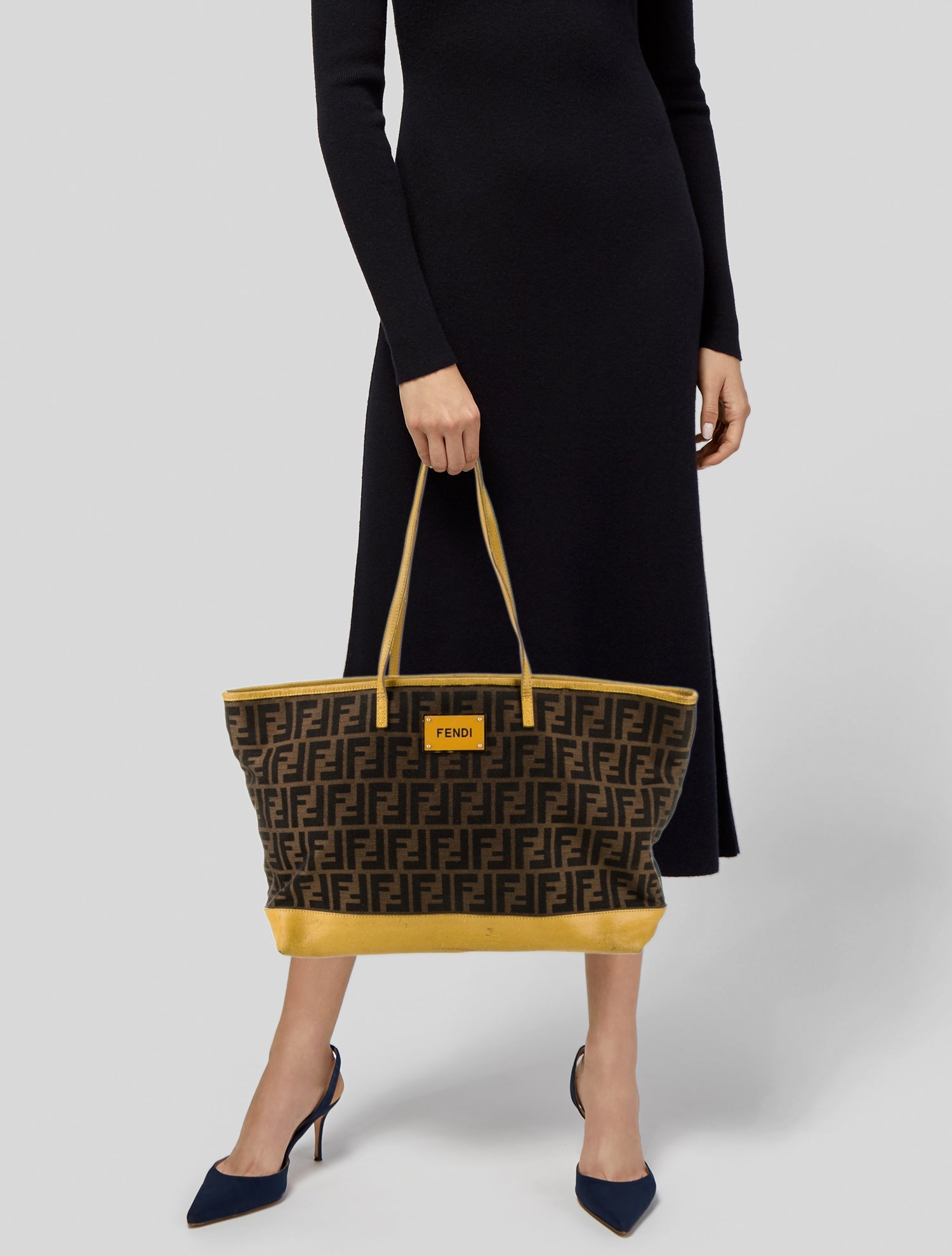 Fendi Zucca FF Roll Tote