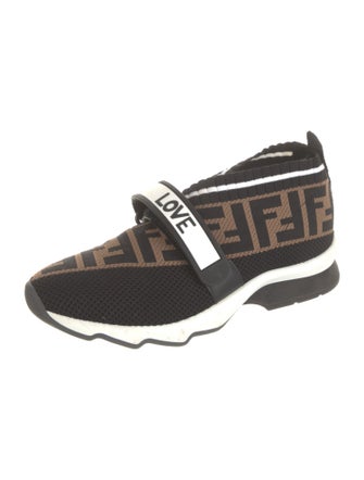 Fendi Zucca FF Logo Printed Sock Sneakers