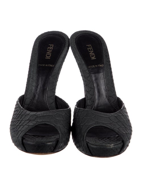 Fendi Patent Leather Slides