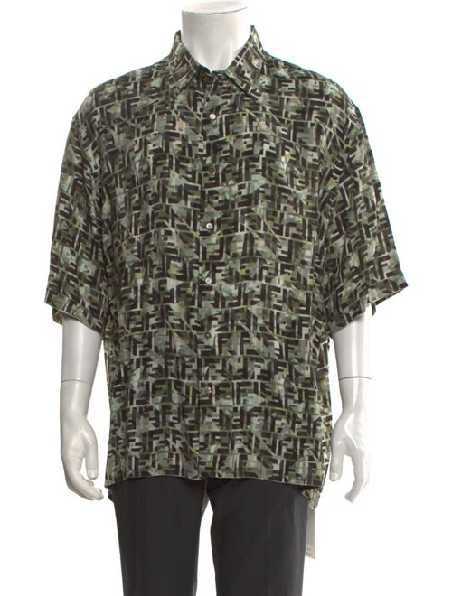 Fendi Zucca FF Logo Printed Shirt