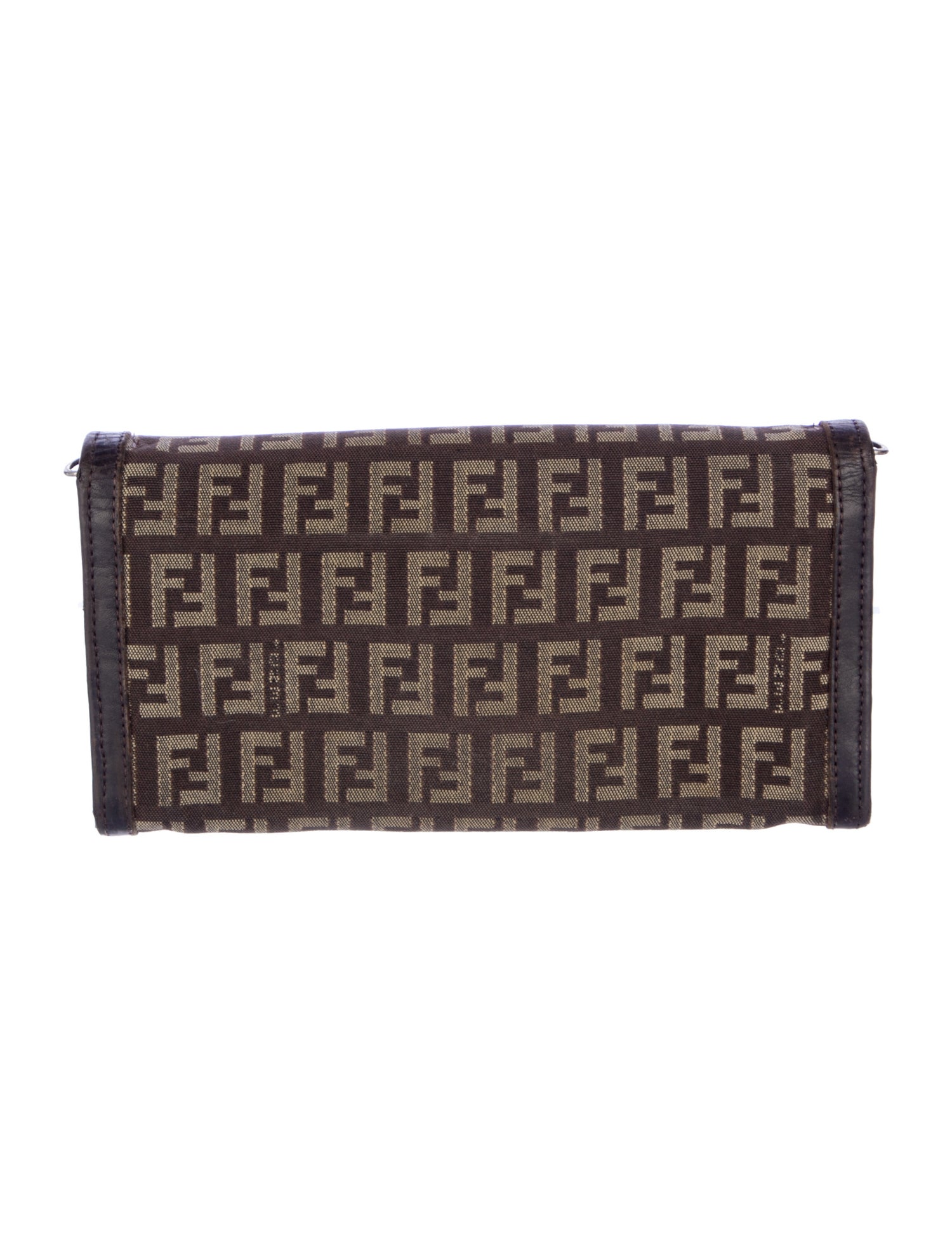 Fendi Vintage Zucca FF Logo Continental Wallet