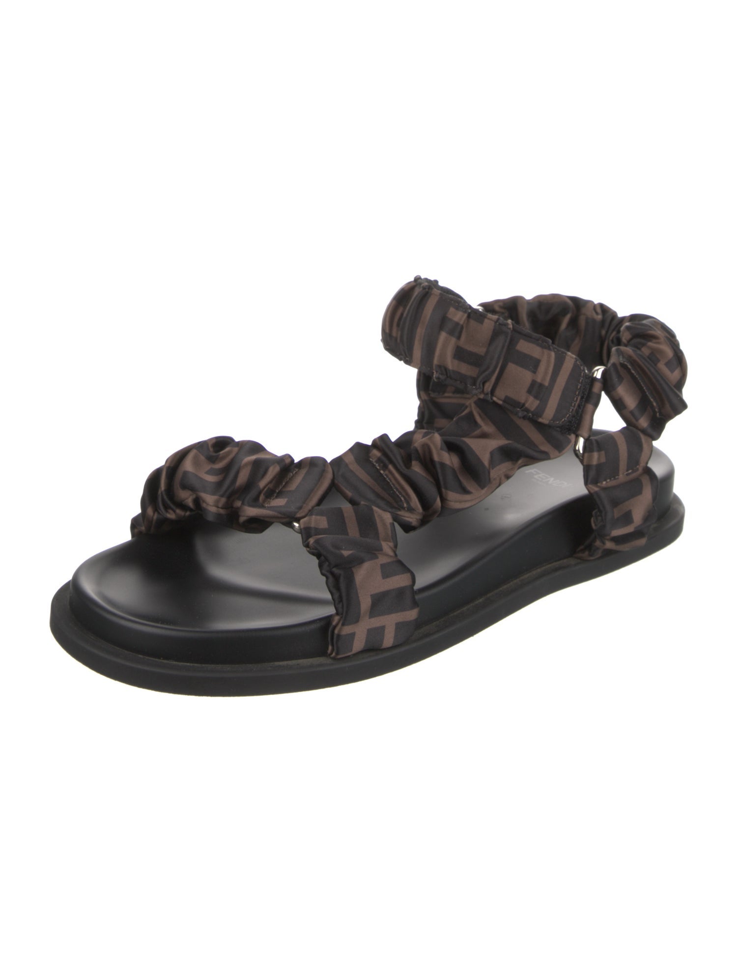 Fendi Zucca FF Logo Printed Sandals