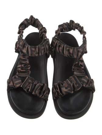 Fendi Zucca FF Logo Printed Sandals