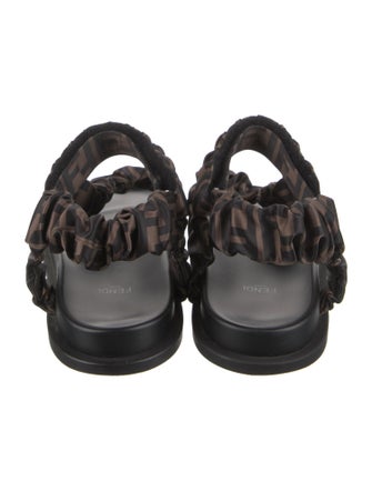 Fendi Zucca FF Logo Printed Sandals