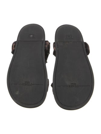 Fendi Zucca FF Logo Printed Sandals