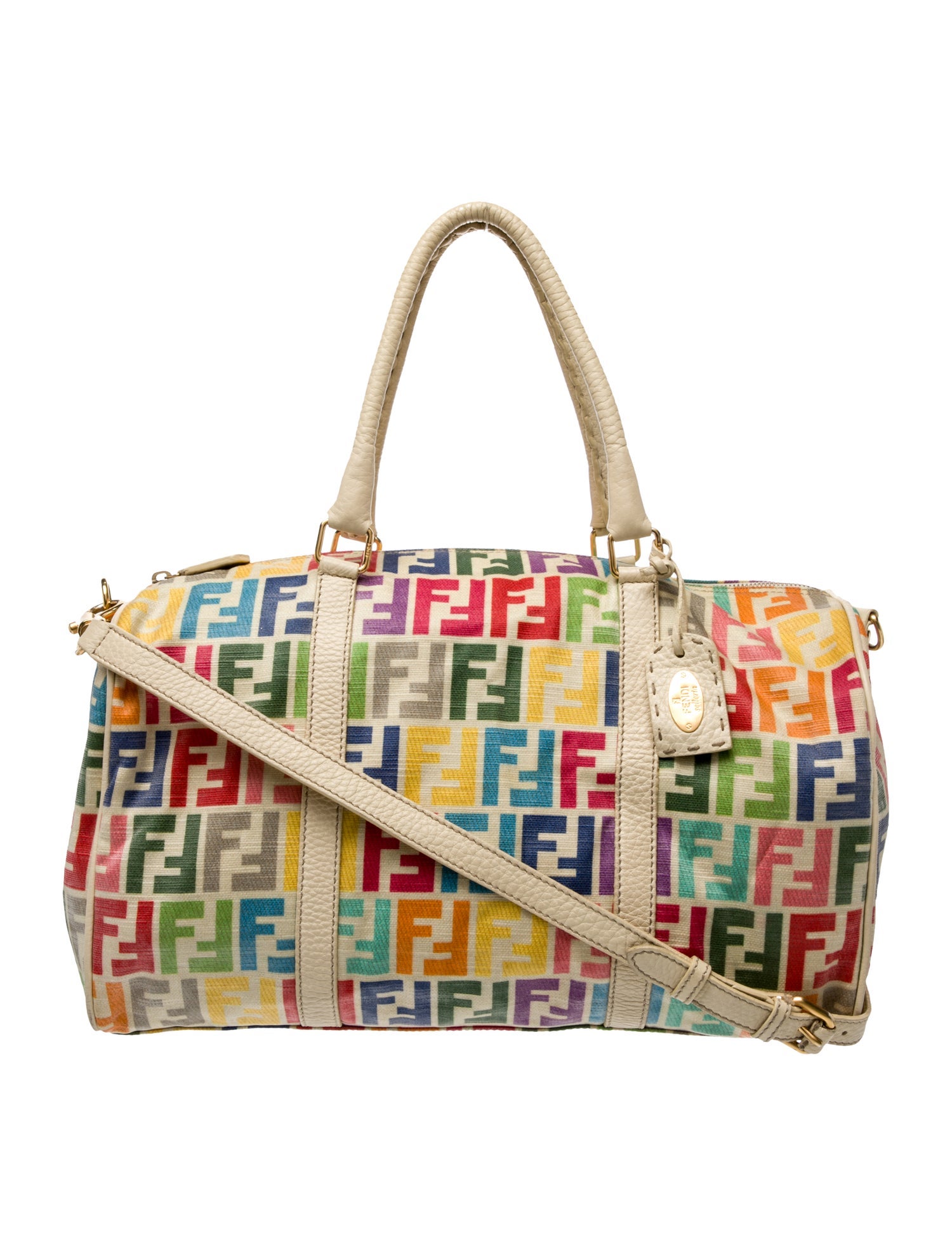 Fendi Zucca FF Top Handle Bag Vintage