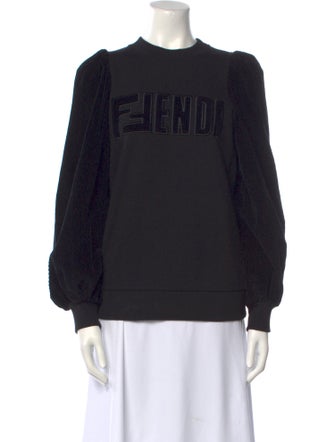 Fendi Graphic Print Crew Neck Sweatshirt