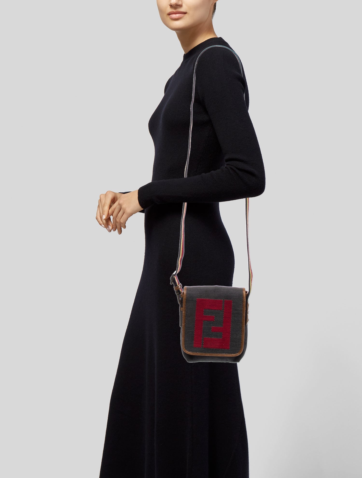 Fendi Denim Messenger Bag