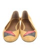Fendi Saffiano Leather Flats