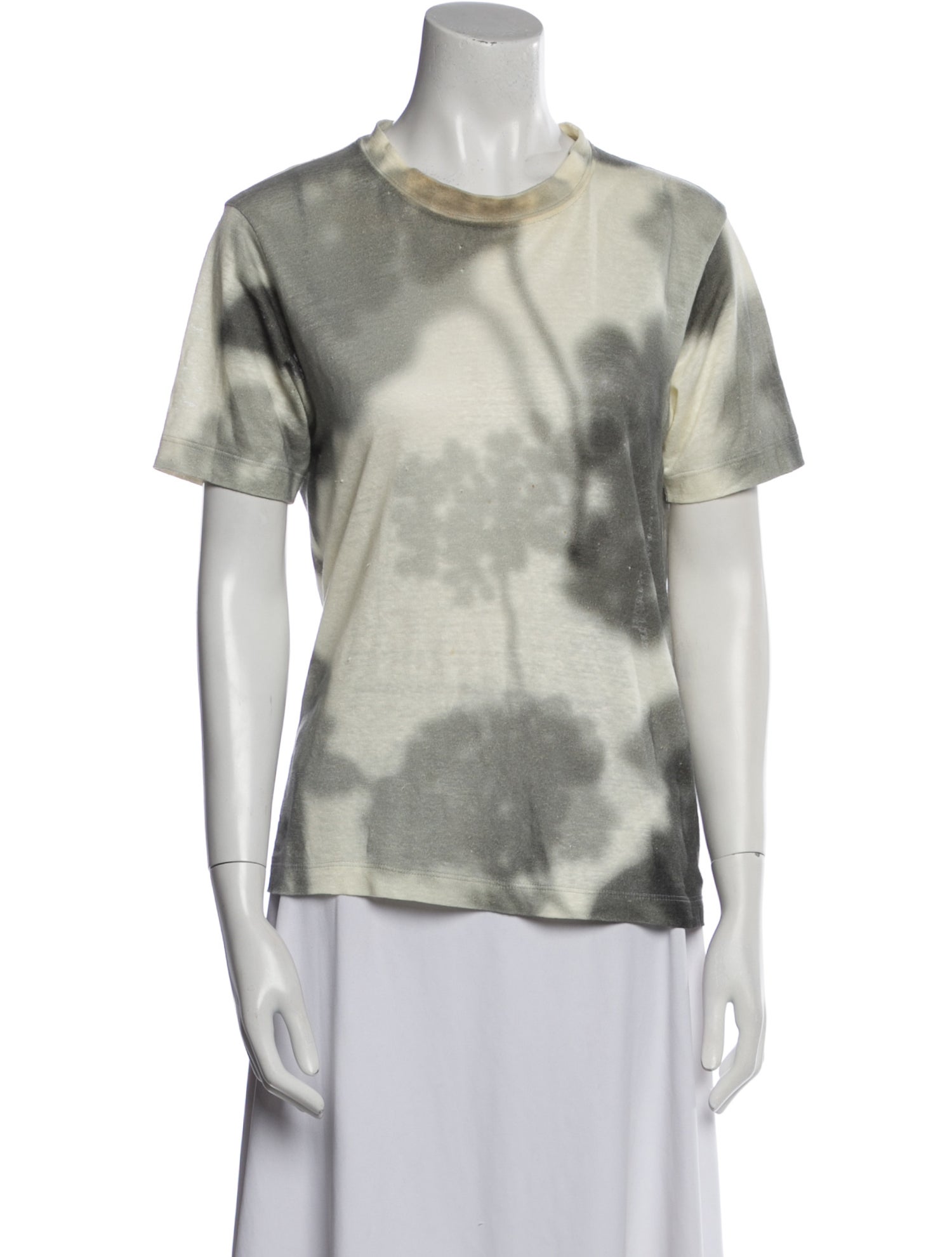 Fendi Tie-Dye Print Crew Neck T-Shirt
