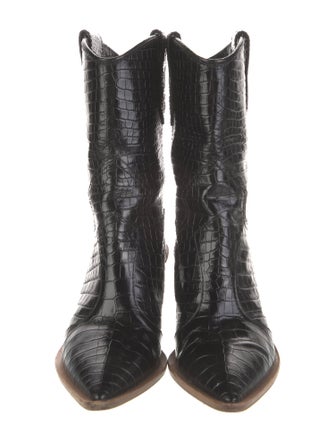 Fendi Crocodile Patterned Boots