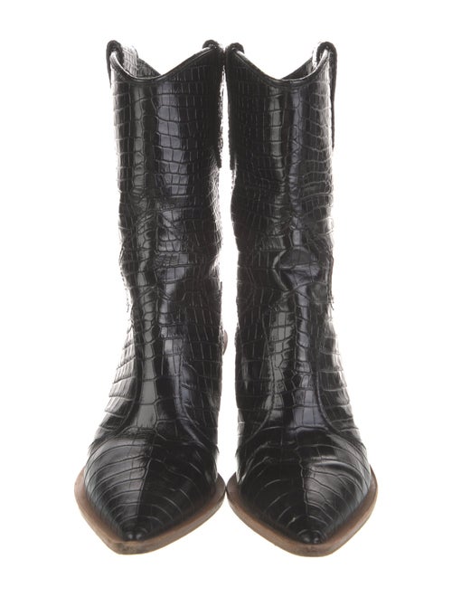 Fendi Crocodile Patterned Boots