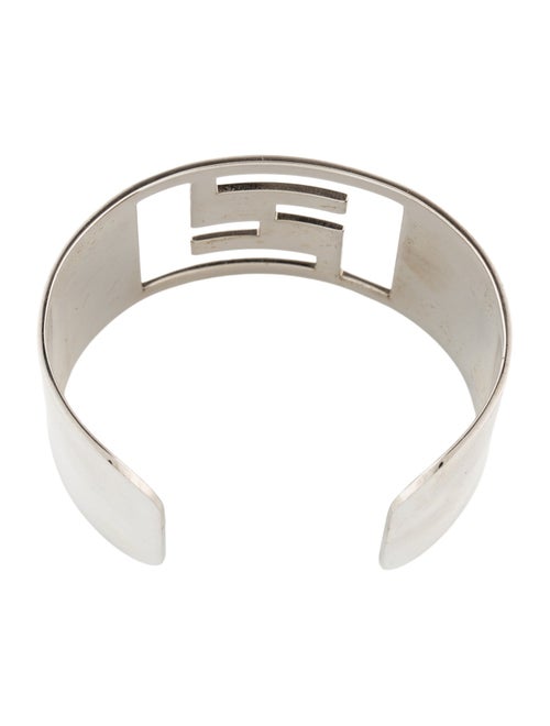Fendi Wide Logo Cuff Bracelet