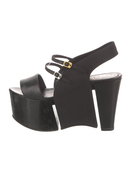 Fendi Leather Slingback Sandals