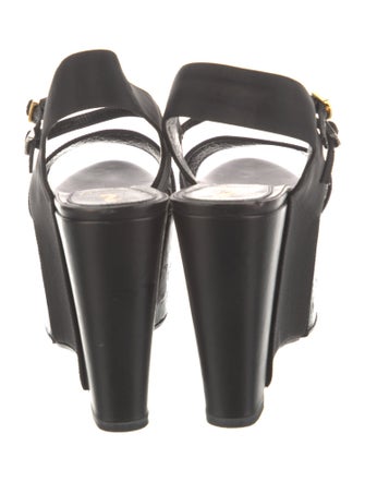 Fendi Leather Slingback Sandals