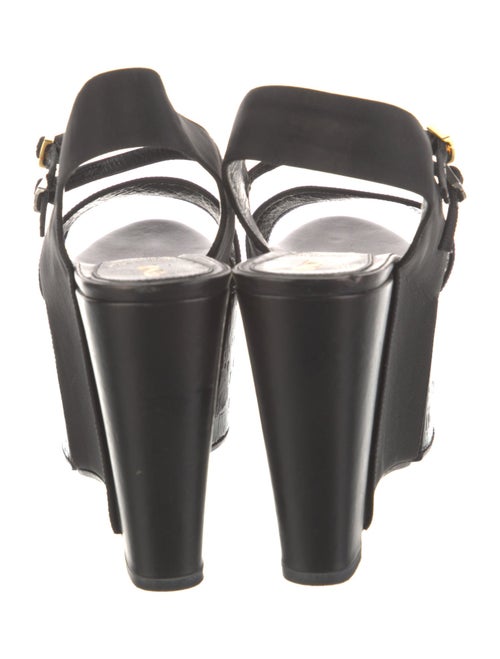 Fendi Leather Slingback Sandals