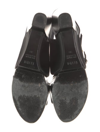 Fendi Leather Slingback Sandals