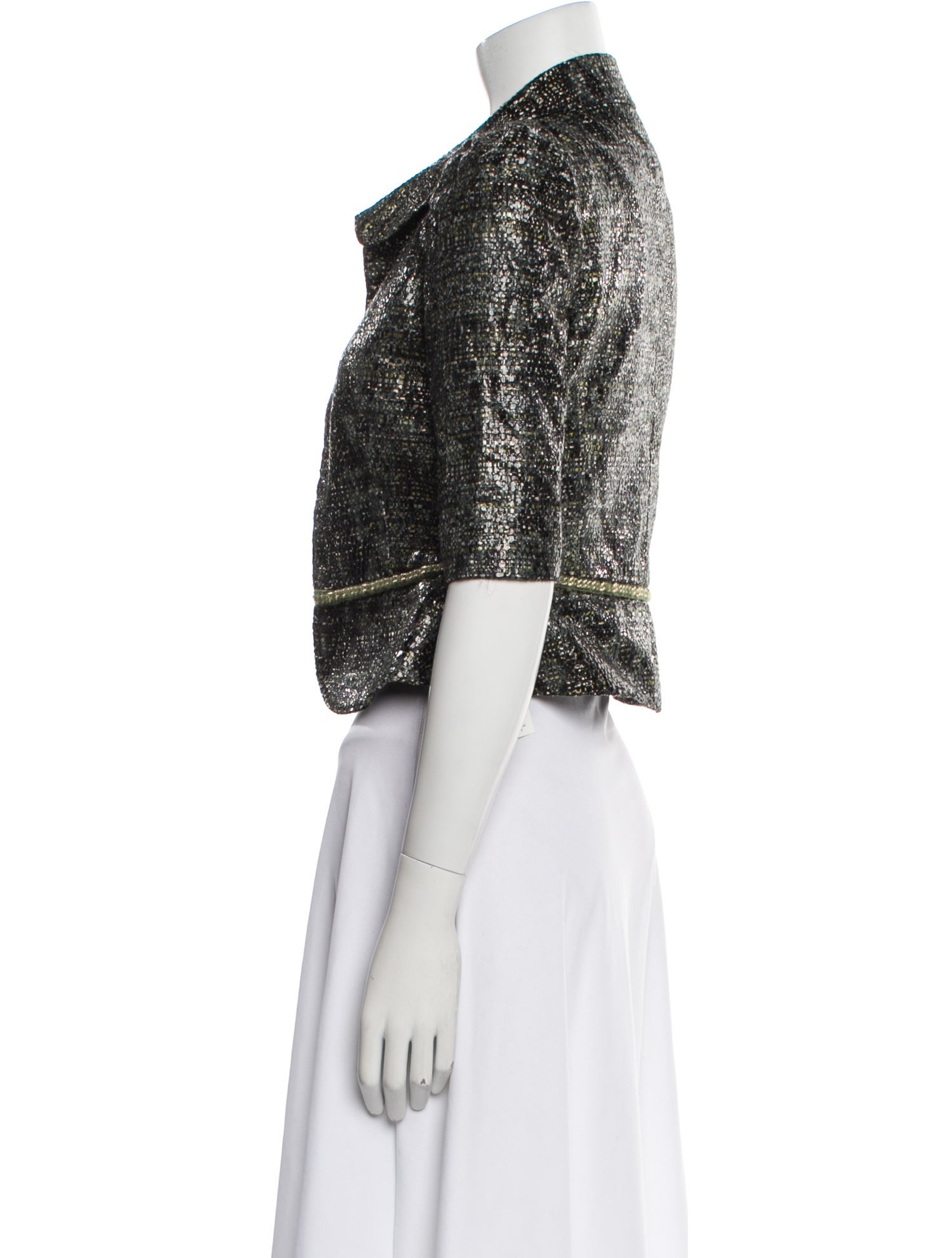 Fendi Silk Printed Evening Jacket