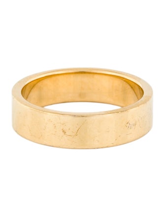 Fendi Enamel Logo Band Ring