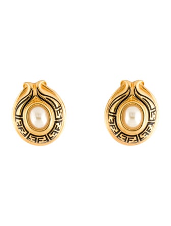 Fendi Faux Pearl Stud Earrings