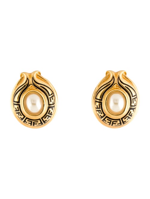 Fendi Faux Pearl Stud Earrings