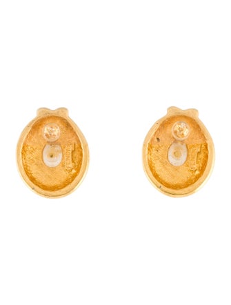 Fendi Faux Pearl Stud Earrings