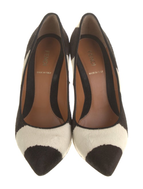 Fendi Ponyhair Printed Pumps