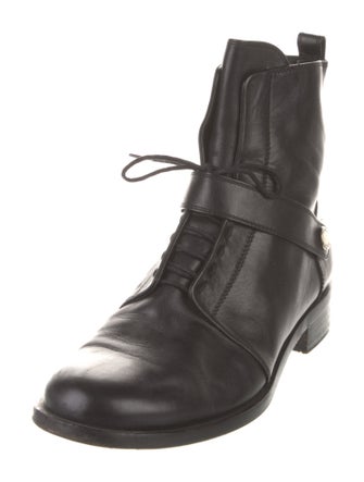 Fendi Leather Moto Boots