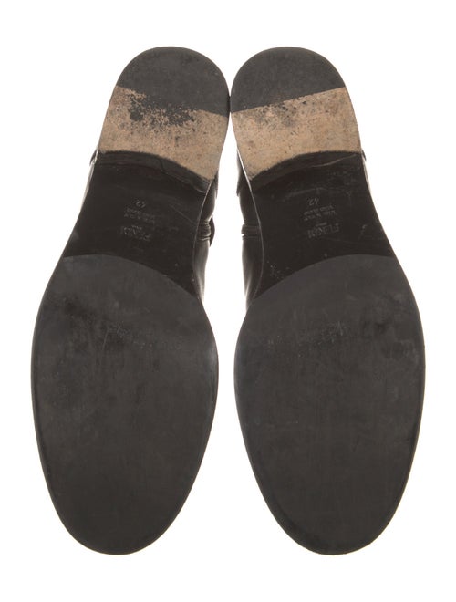 Fendi Leather Moto Boots