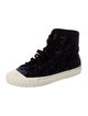 Fendi Zucca FF Logo Velvet Sneakers