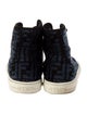Fendi Zucca FF Logo Velvet Sneakers