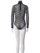 Fendi Nylon Polka Dot Print Bodysuit