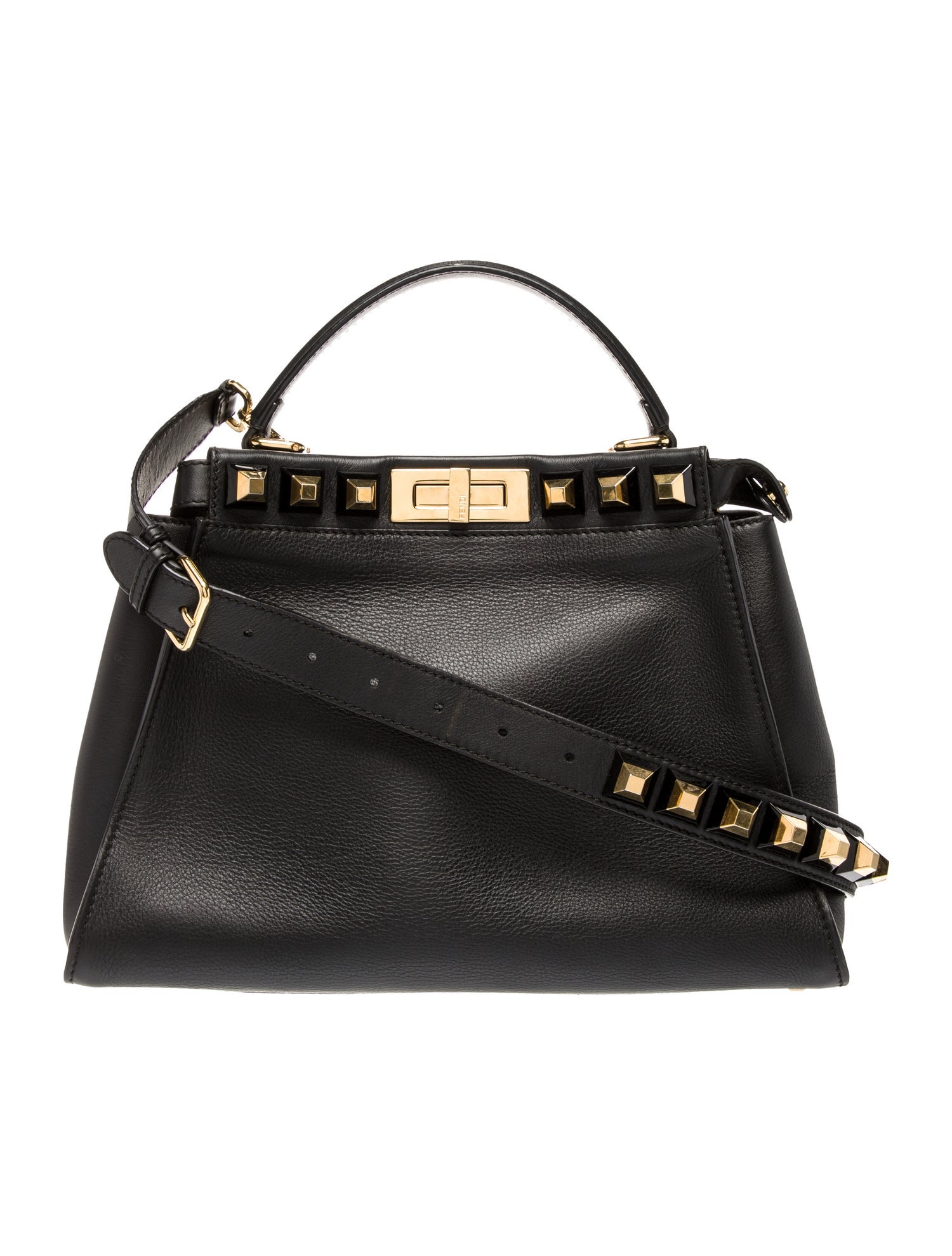 Fendi Leather Peekaboo Medium