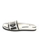 Fendi Leather Graphic Print Slides