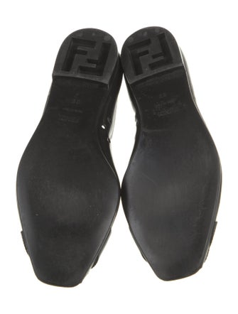 Fendi Patent Leather Ballet Flats