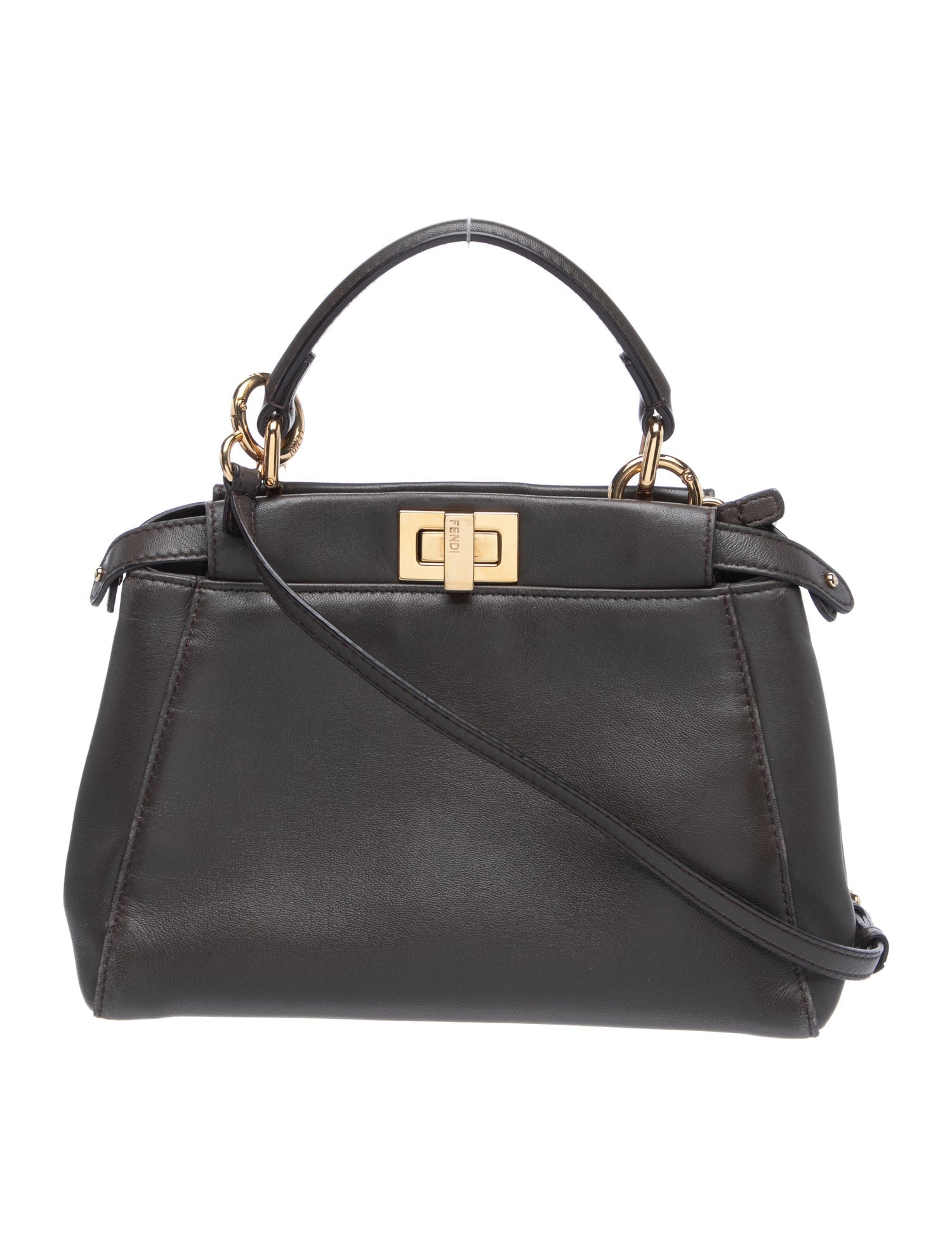 Fendi Leather Peekaboo Mini
