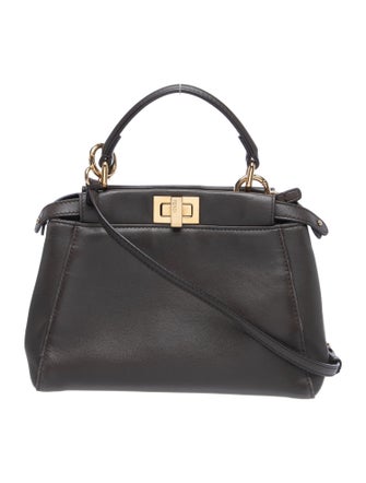 Fendi Leather Peekaboo Mini