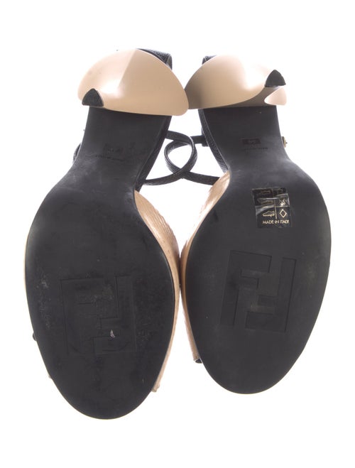 Fendi Snakeskin Slingback Pumps