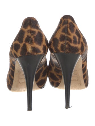 Fendi Ponyhair Animal Print Pumps