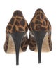 Fendi Ponyhair Animal Print Pumps