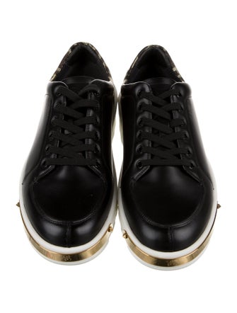 Fendi Zucca FF Logo Leather Sneakers