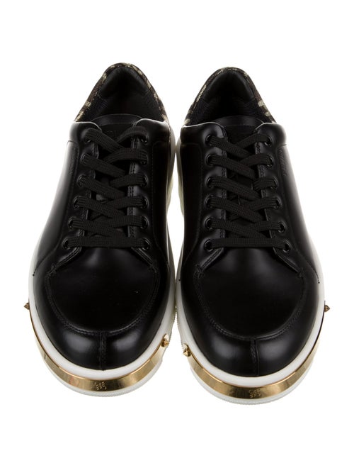 Fendi Zucca FF Logo Leather Sneakers