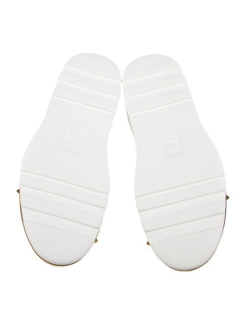 Fendi Zucca FF Logo Leather Sneakers