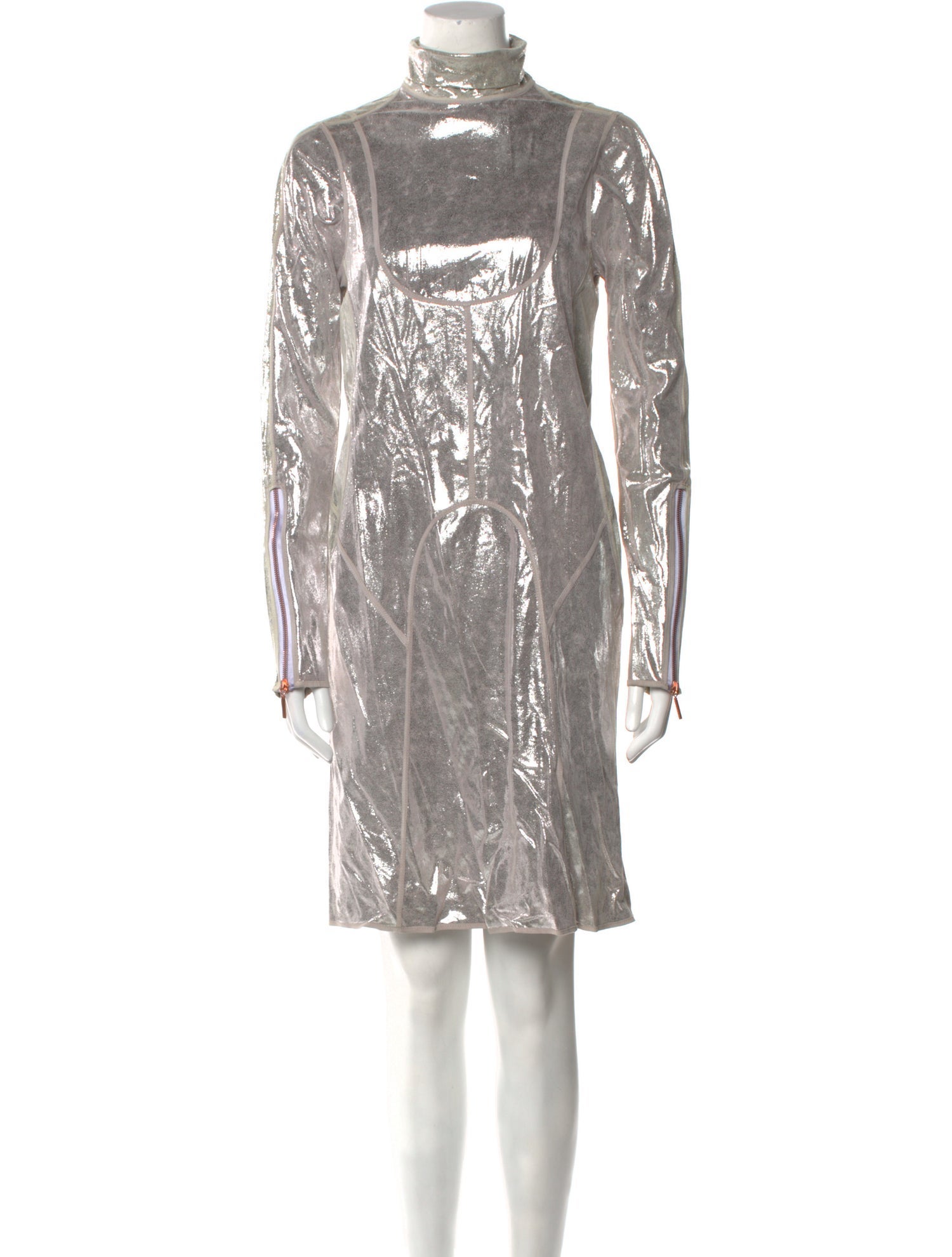 Fendi Turtleneck Midi Length Dress