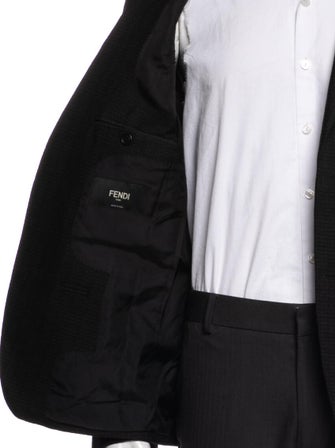 Fendi Wool Patterned Blazer